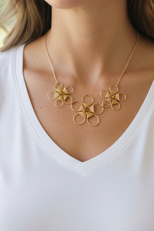 Collar flores