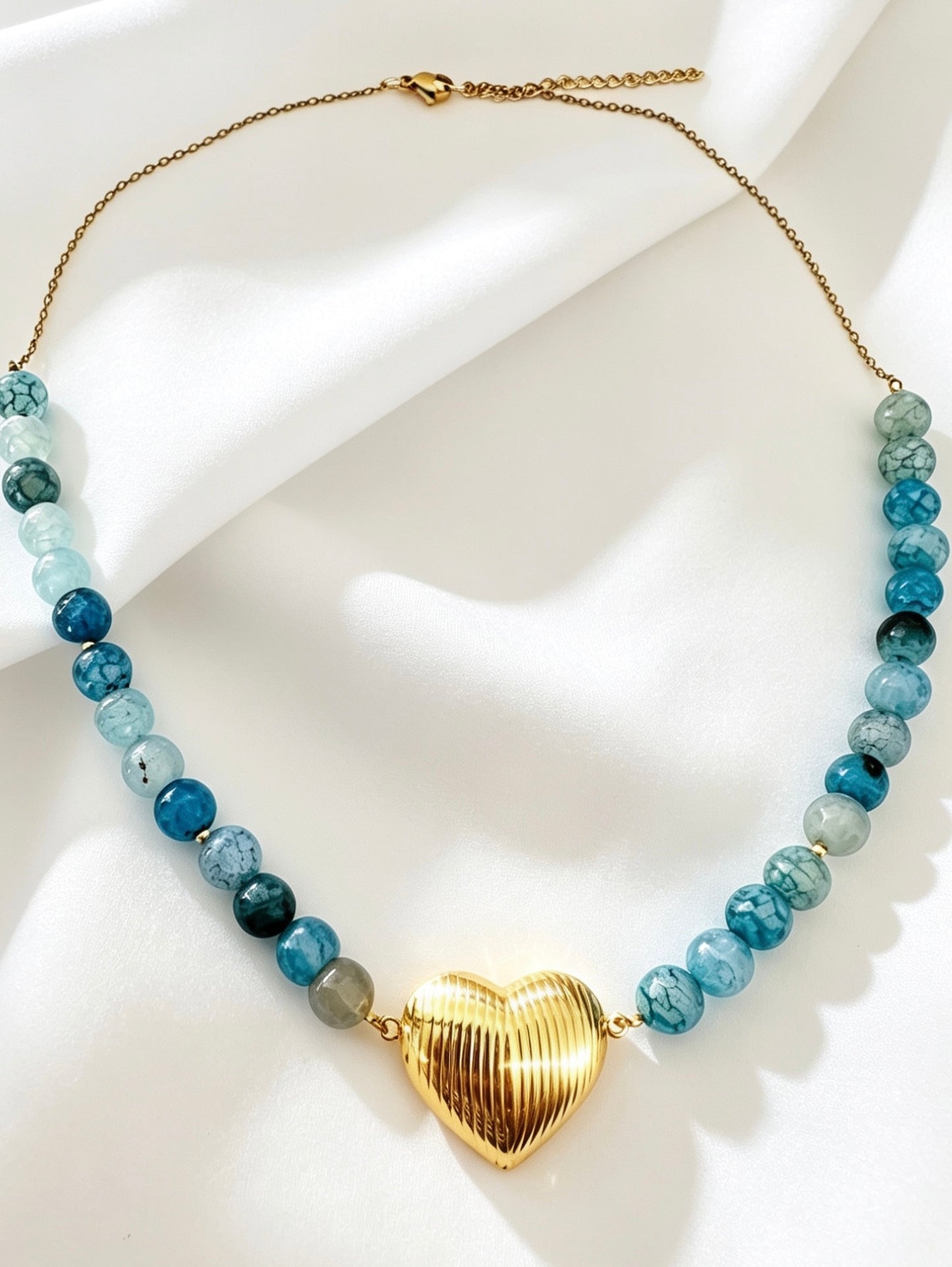 Collar Corazón Ágatas
