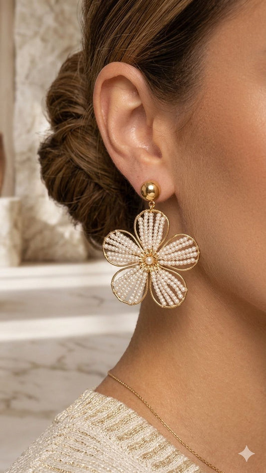 aretes flower